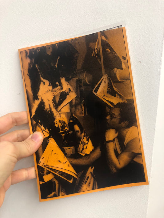 Burned Studies: Exhibition at Galerie Donguy / Closed Circuit, Video-performance at Galerie Donguy / "Aufvideosehen," Video-performance dans la cadre du 2e Festival International de Performance de Paris 1983 - Vincent Trasov and Michael Morris