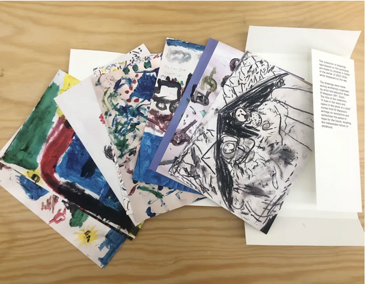 "It lives in the veins and opens in the smile of a child" Postcards Set - Basel El Maqosui (Zitto Editions)