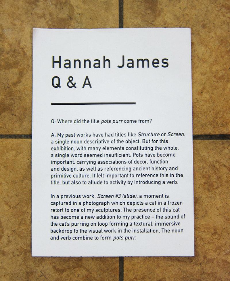 Q&A - Hannah James (Rhubaba, Edinburgh, and Chert)