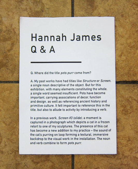 Q&A - Hannah James (Rhubaba, Edinburgh, and Chert)
