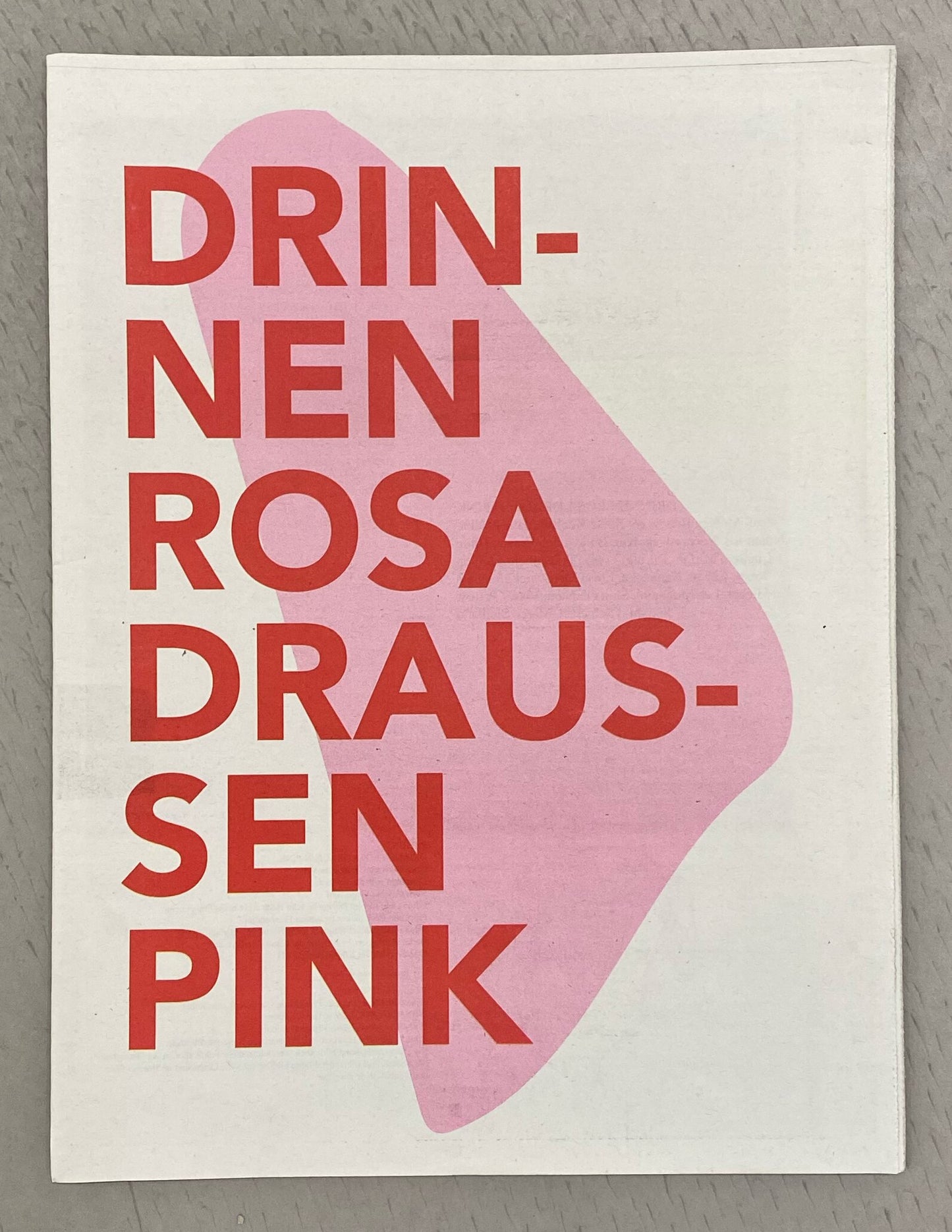 Drinnen Rosa Draussen Pink - Class of Bonvicini