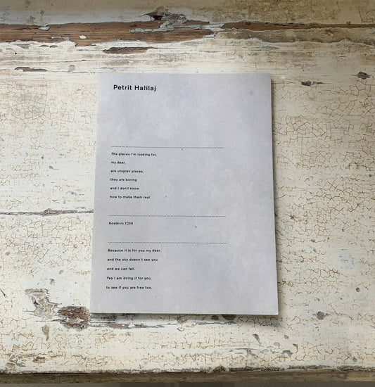 The places I'm looking for, my dear, are utopian places, they are boring and I don't know how to make them real - Petrit Halilaj (Chert & Kunstraum Innsbruck)