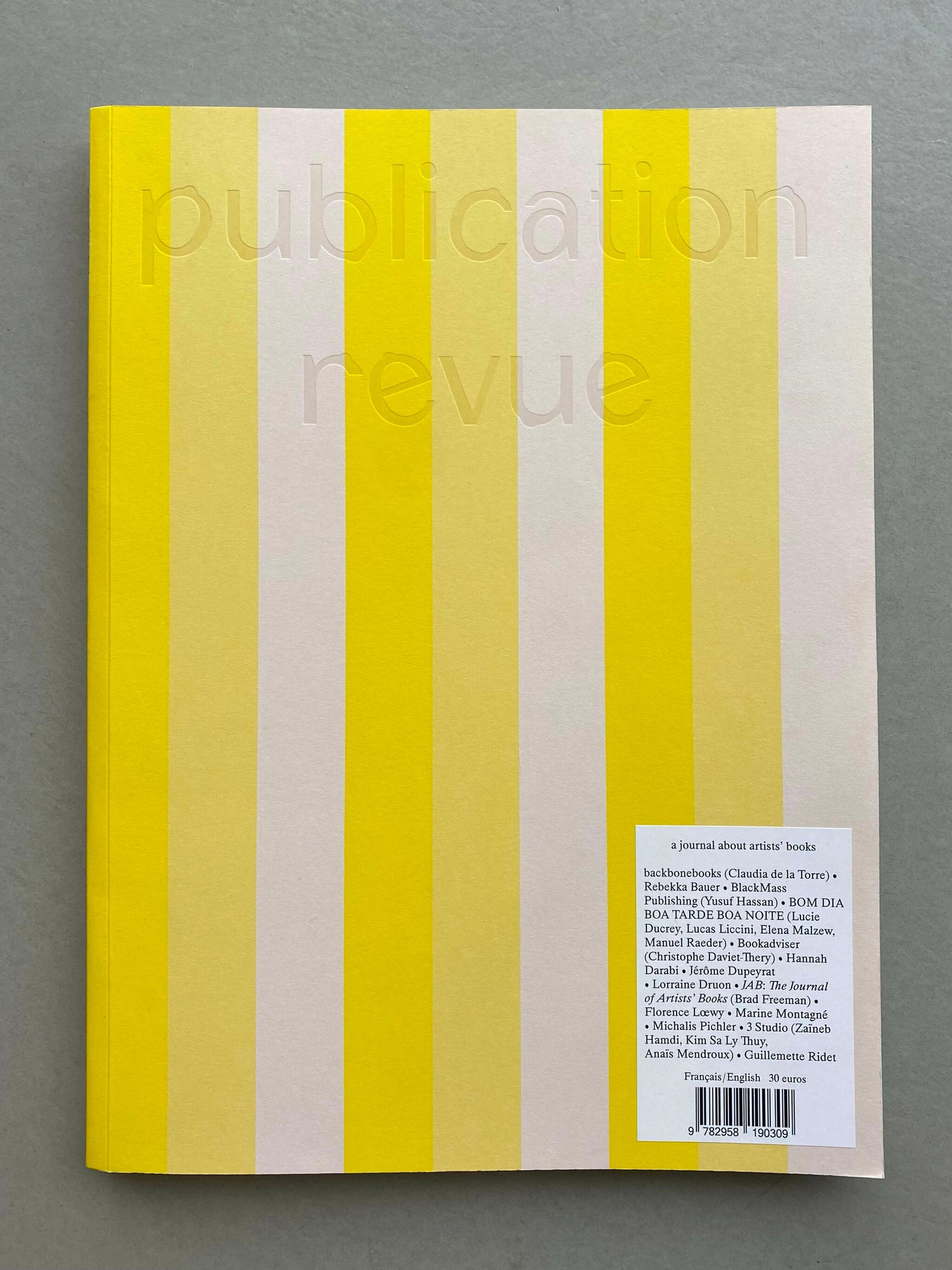 Publication Revue No.1 - edited by Melissa Djinekou