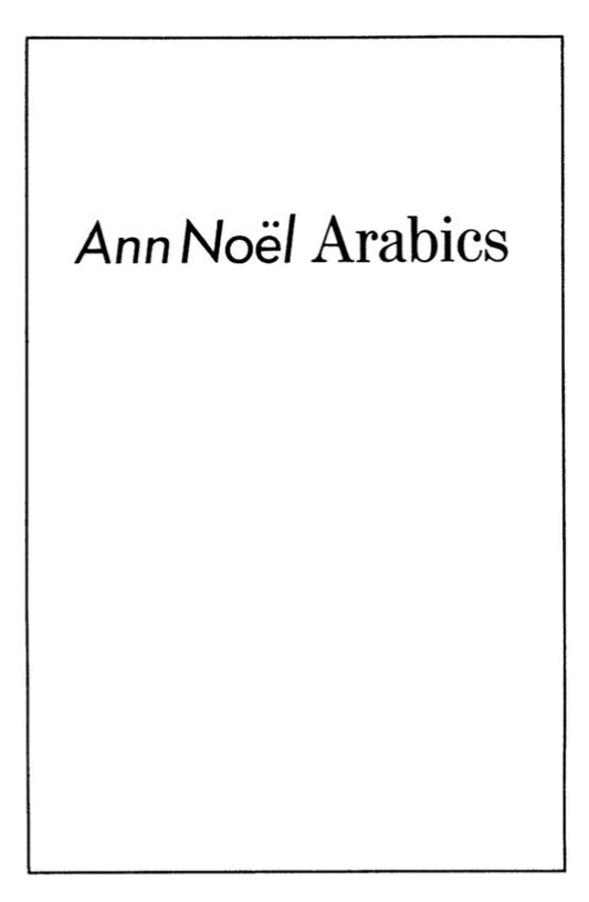 Arabics - Ann Noël