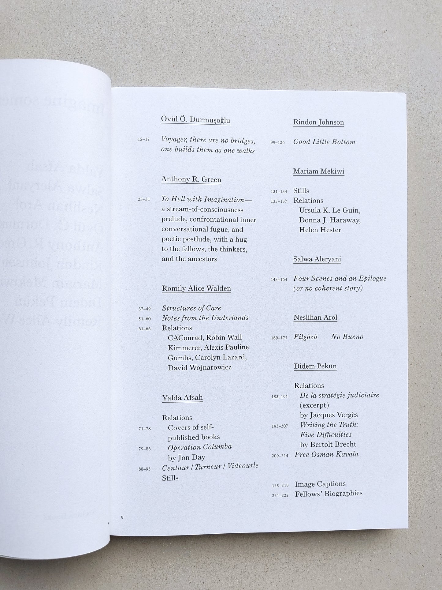 Imagine something new, like justice - Various Contributors (Archive Books)