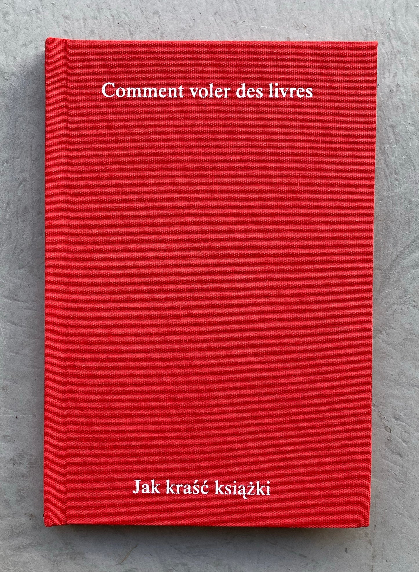 Comment voler des livres, Jak kraść książki, by David Horvitz (Automatic Books)