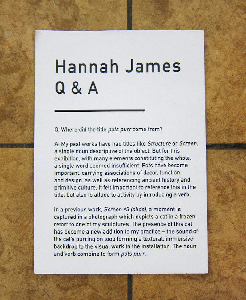 Q&A - Hannah James