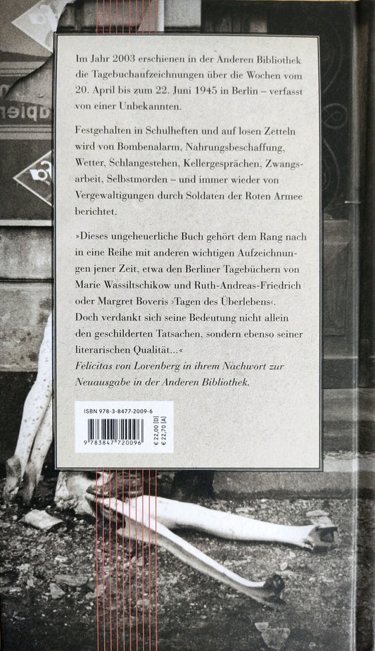 Anonyma - Eine Frau in Berlin : Tagebuchaufzeichnungen vom 20. April bis 22. Juni 1945