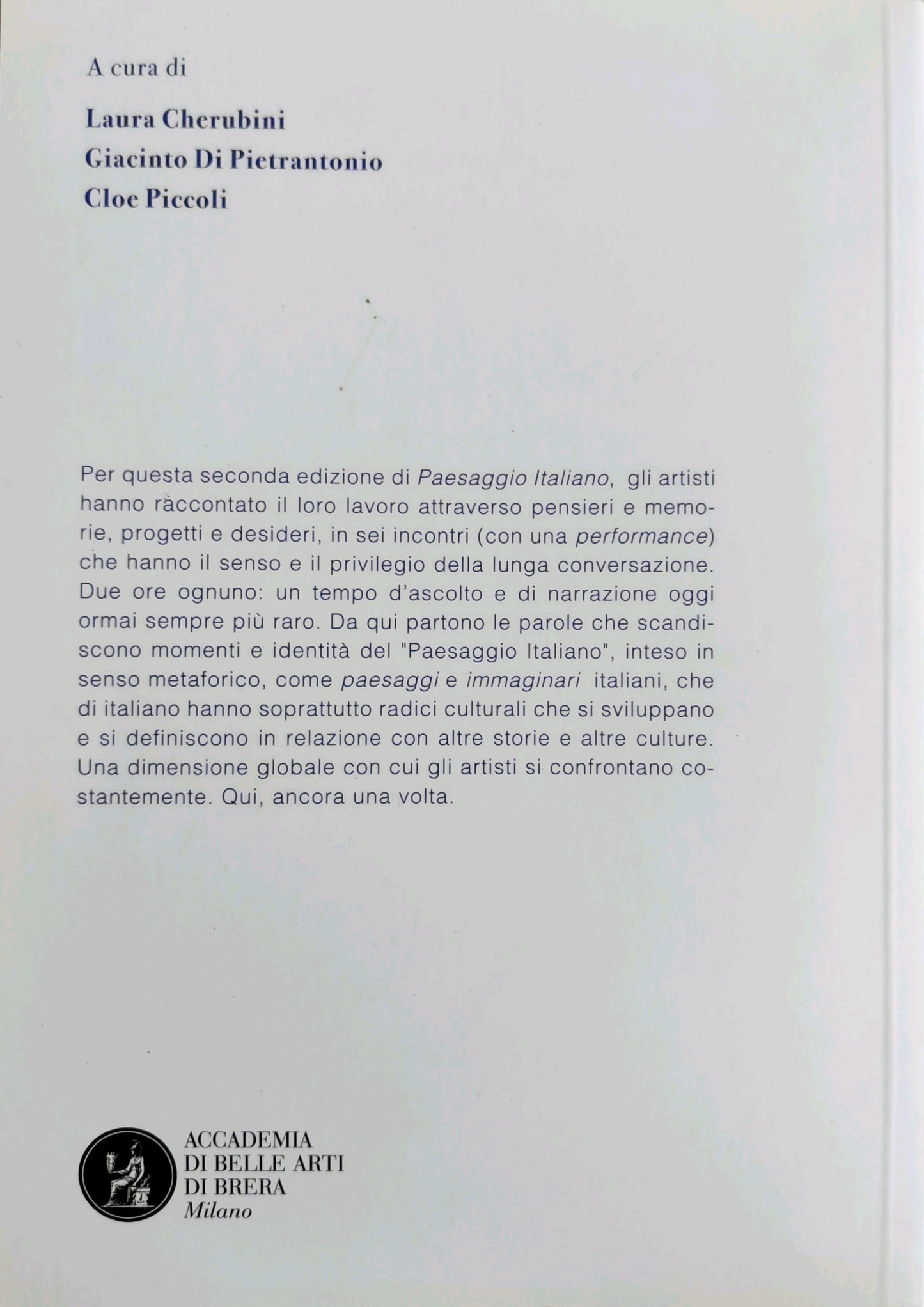 Paesaggio Italiano II - Laura Cherubini, Giacinto Di Pietrantonio, Cloe Piccoli